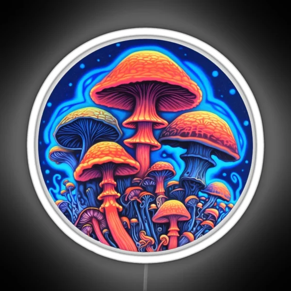 Glowing Mycelium Neon Mushroom Magic RGB Neon Sign