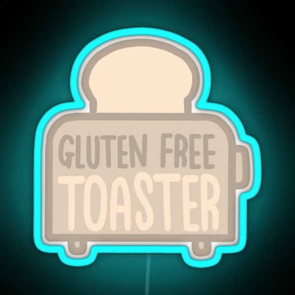 Gluten Free Toaster Celiac Coeliac RGB Neon Sign
