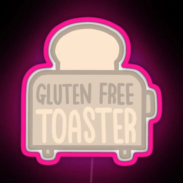 Gluten Free Toaster Celiac Coeliac RGB Neon Sign