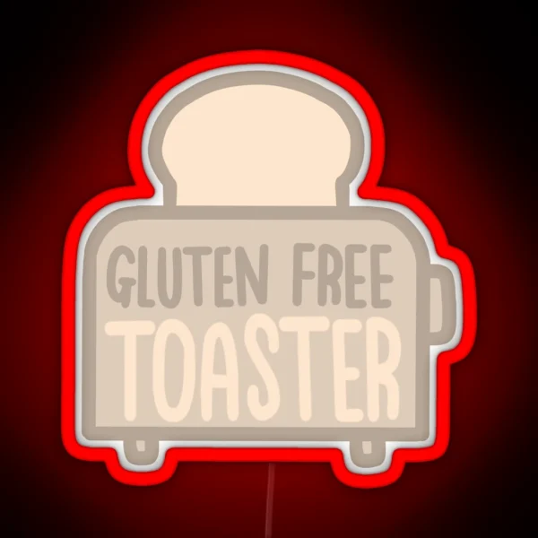 Gluten Free Toaster Celiac Coeliac RGB Neon Sign