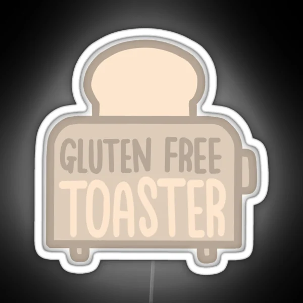Gluten Free Toaster Celiac Coeliac RGB Neon Sign