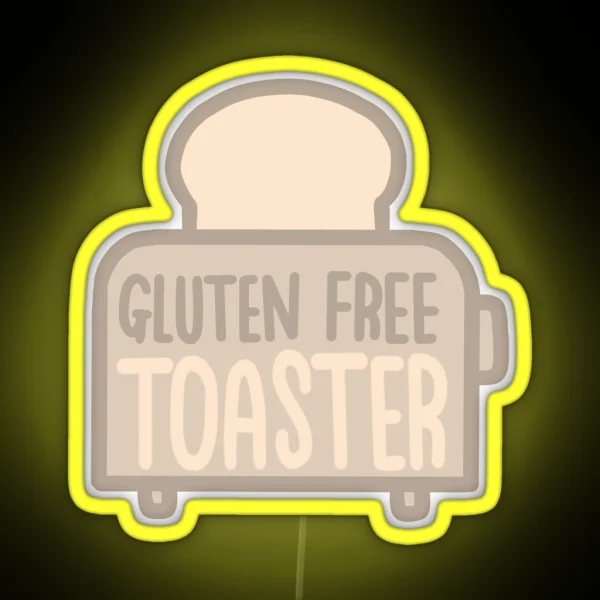 Gluten Free Toaster Celiac Coeliac RGB Neon Sign