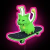 Gnarpy On A Skateboard Regretevator RGB Neon Sign - Image 6