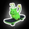 Gnarpy On A Skateboard Regretevator RGB Neon Sign - Image 4