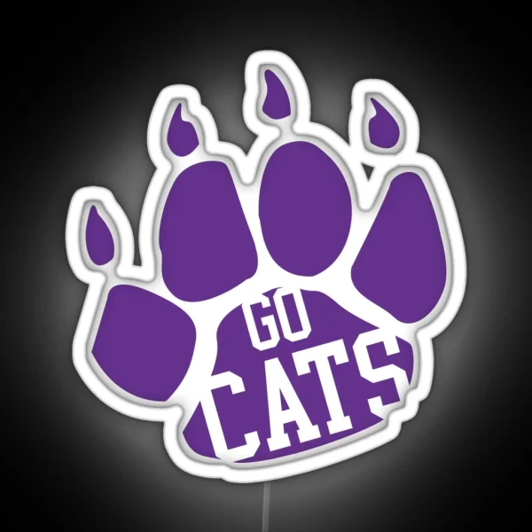 Go Cats Paw RGB Neon Sign