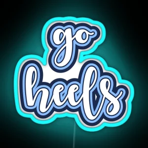 Go Heels Fancy Letters RGB Neon Sign