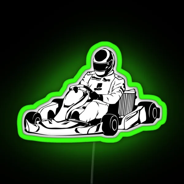 Go Kart Race Kart Kart Kart Sport RGB Neon Sign