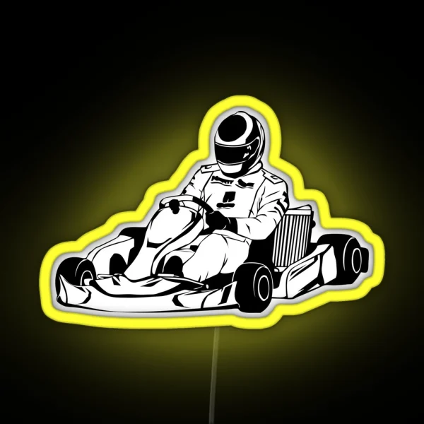 Go Kart Race Kart Kart Kart Sport RGB Neon Sign
