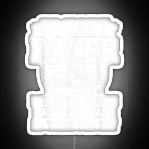 Go Kart Racing Mouth Karting Go Cart Racer RGB Neon Sign