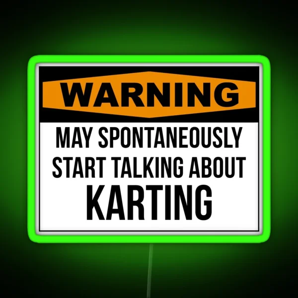 Go Kart RGB Neon Sign