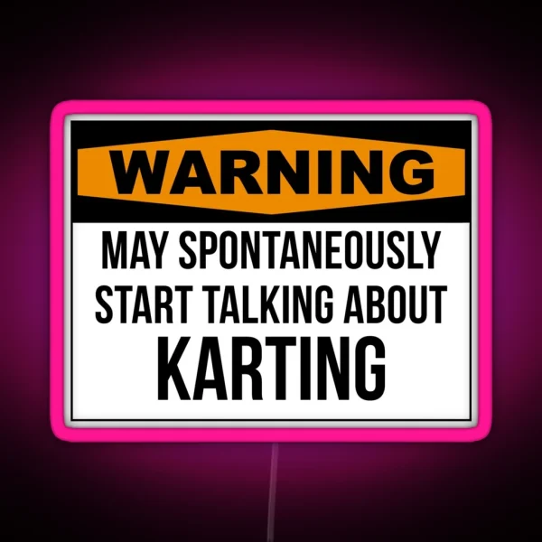 Go Kart RGB Neon Sign