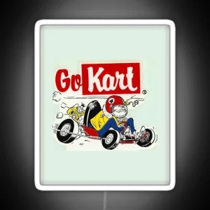 Go Kart Vintage RGB Neon Sign