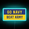 Go Navy Beat Army Led RGB Neon Sign