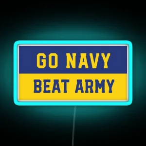 Go Navy Beat Army Led RGB Neon Sign