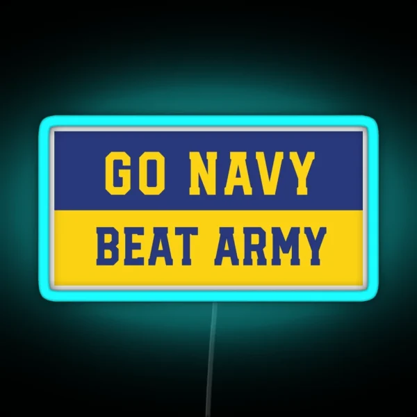 Go Navy Beat Army Led RGB Neon Sign