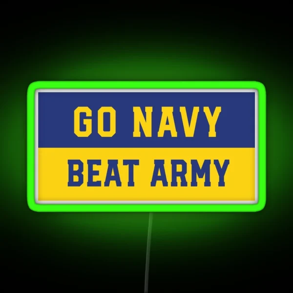 Go Navy Beat Army Led RGB Neon Sign