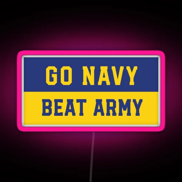 Go Navy Beat Army Led RGB Neon Sign