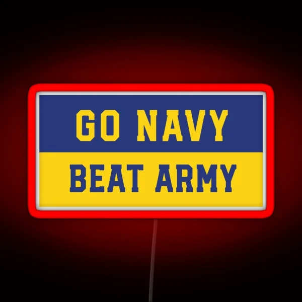 Go Navy Beat Army Led RGB Neon Sign