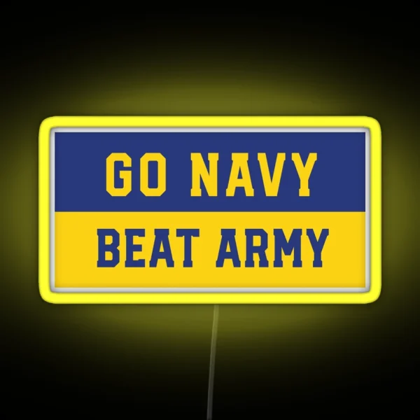 Go Navy Beat Army Led RGB Neon Sign