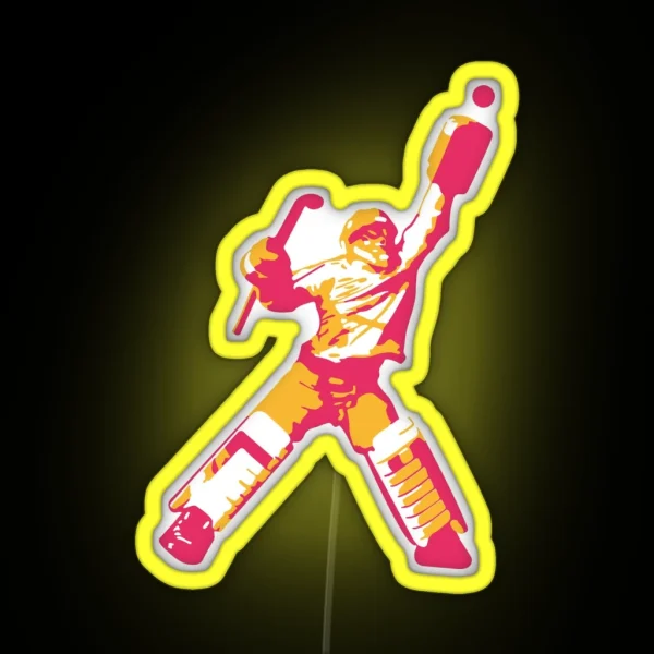 Goalie Yellow Pink RGB Neon Sign