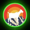 Goat Silhouette Mountain Retro Sunset RGB Neon Sign - Image 3