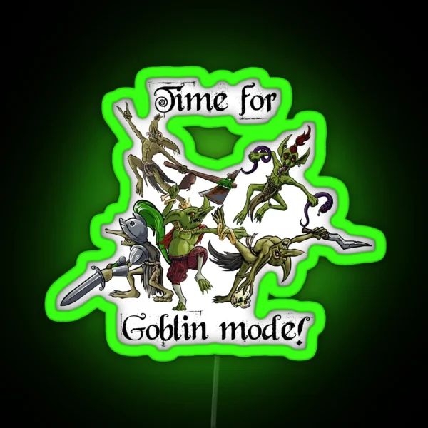 Goblin Mode Party RGB Neon Sign