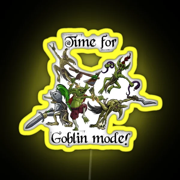 Goblin Mode Party RGB Neon Sign