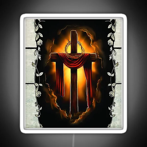 God Daughter Of The King Jesus And The Cross RGB Neon Sign