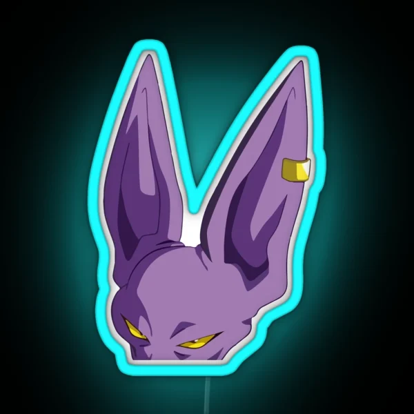 God Of Destruction Beerus Peeker Dragon Ball RGB Neon Sign