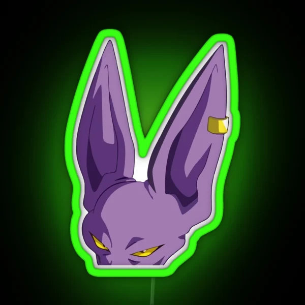 God Of Destruction Beerus Peeker Dragon Ball RGB Neon Sign