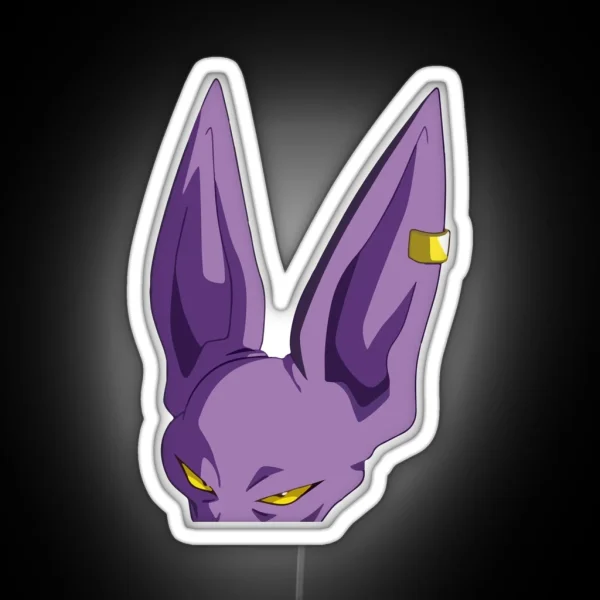 God Of Destruction Beerus Peeker Dragon Ball RGB Neon Sign