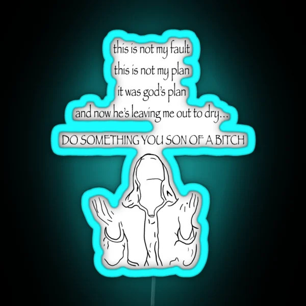 God S Plan Nerdy Prudes Must Die RGB Neon Sign