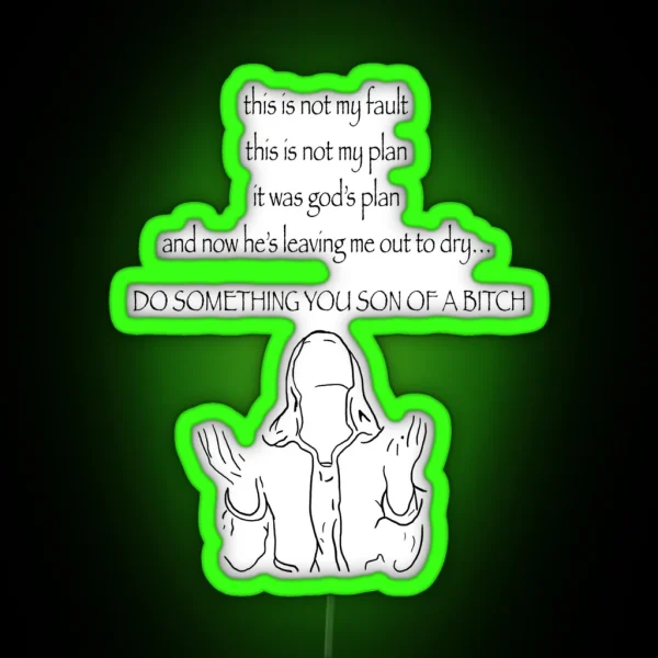 God S Plan Nerdy Prudes Must Die RGB Neon Sign