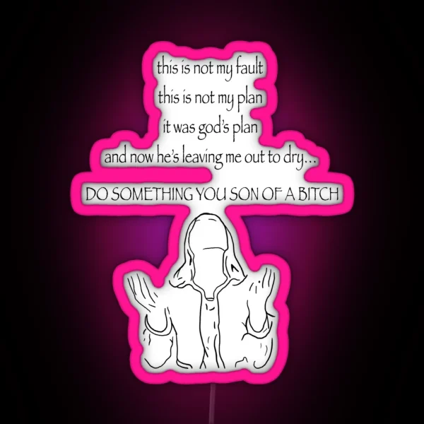 God S Plan Nerdy Prudes Must Die RGB Neon Sign