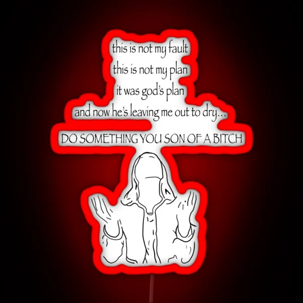 God S Plan Nerdy Prudes Must Die RGB Neon Sign