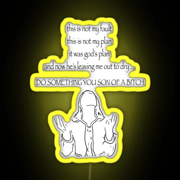 God S Plan Nerdy Prudes Must Die RGB Neon Sign