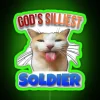 God S Silliest Soldier Cat Meme RGB Neon Sign - Image 4