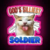 God S Silliest Soldier Cat Meme RGB Neon Sign - Image 6