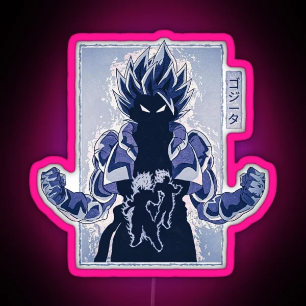 Gogeta The Strongest Fusion Variant 1 Vol 1 RGB Neon Sign