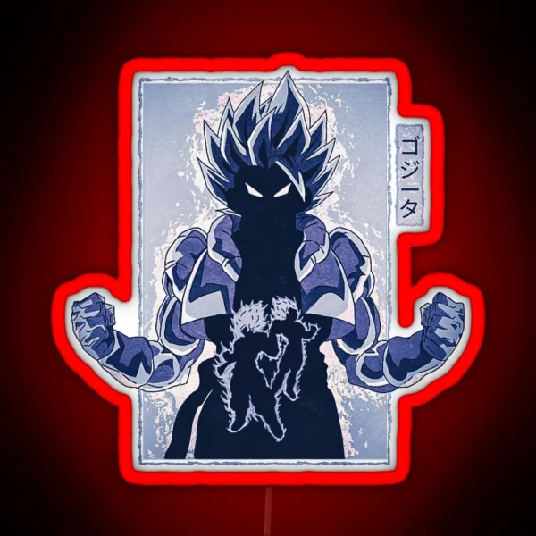 Gogeta The Strongest Fusion Variant 1 Vol 1 RGB Neon Sign