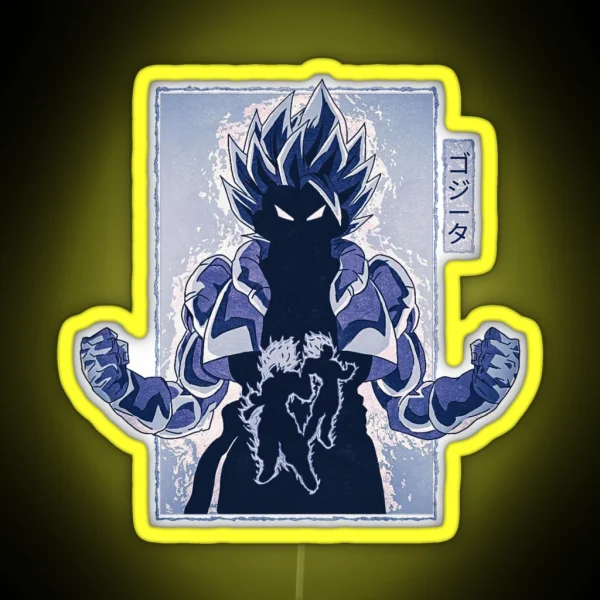 Gogeta The Strongest Fusion Variant 1 Vol 1 RGB Neon Sign