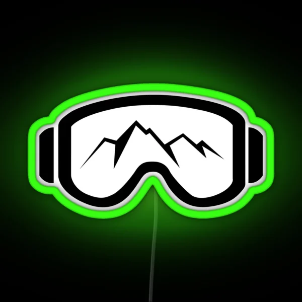 Goggle Mtn 1 RGB Neon Sign
