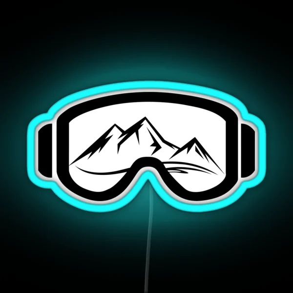 Goggle Mtn 2 RGB Neon Sign