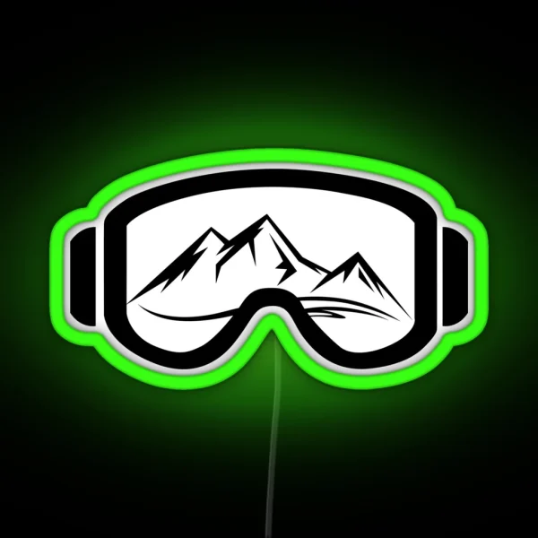 Goggle Mtn 2 RGB Neon Sign