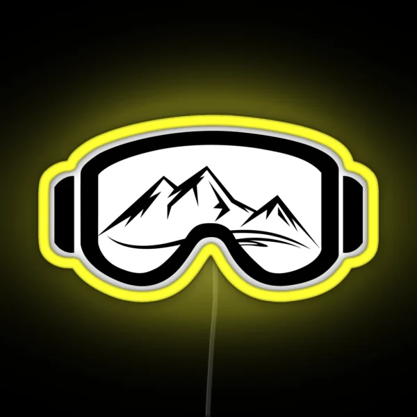 Goggle Mtn 2 RGB Neon Sign