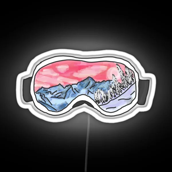Goggle Reflection RGB Neon Sign