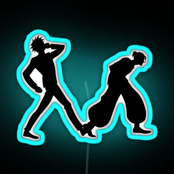 Gojo And Geto Walk RGB Neon Sign