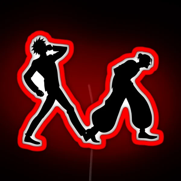 Gojo And Geto Walk RGB Neon Sign