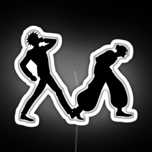 Gojo And Geto Walk RGB Neon Sign