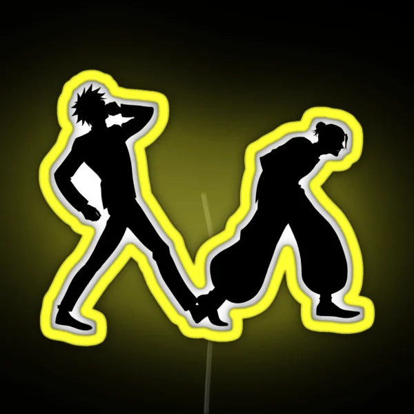Gojo And Geto Walk RGB Neon Sign